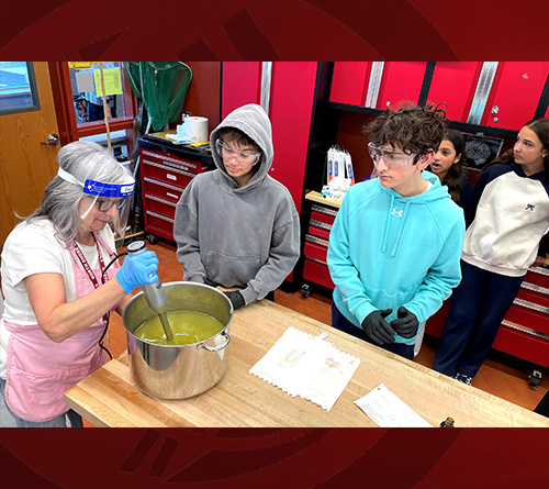 Students Making Soap