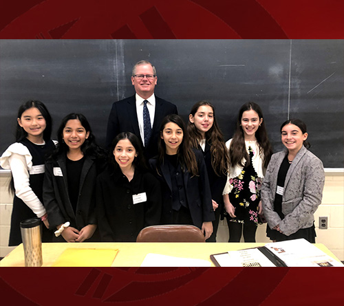 5th Graders Suited up like Adult Lawyer