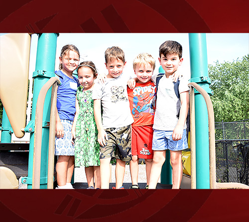 Students in the playground